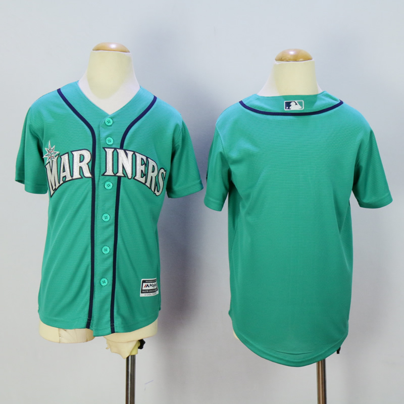 Youth Seattle Mariners Blank Green MLB Jerseys